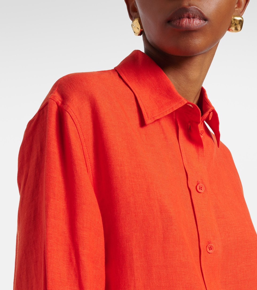 Mignonnette大廓形亚麻衬衫 | Eres