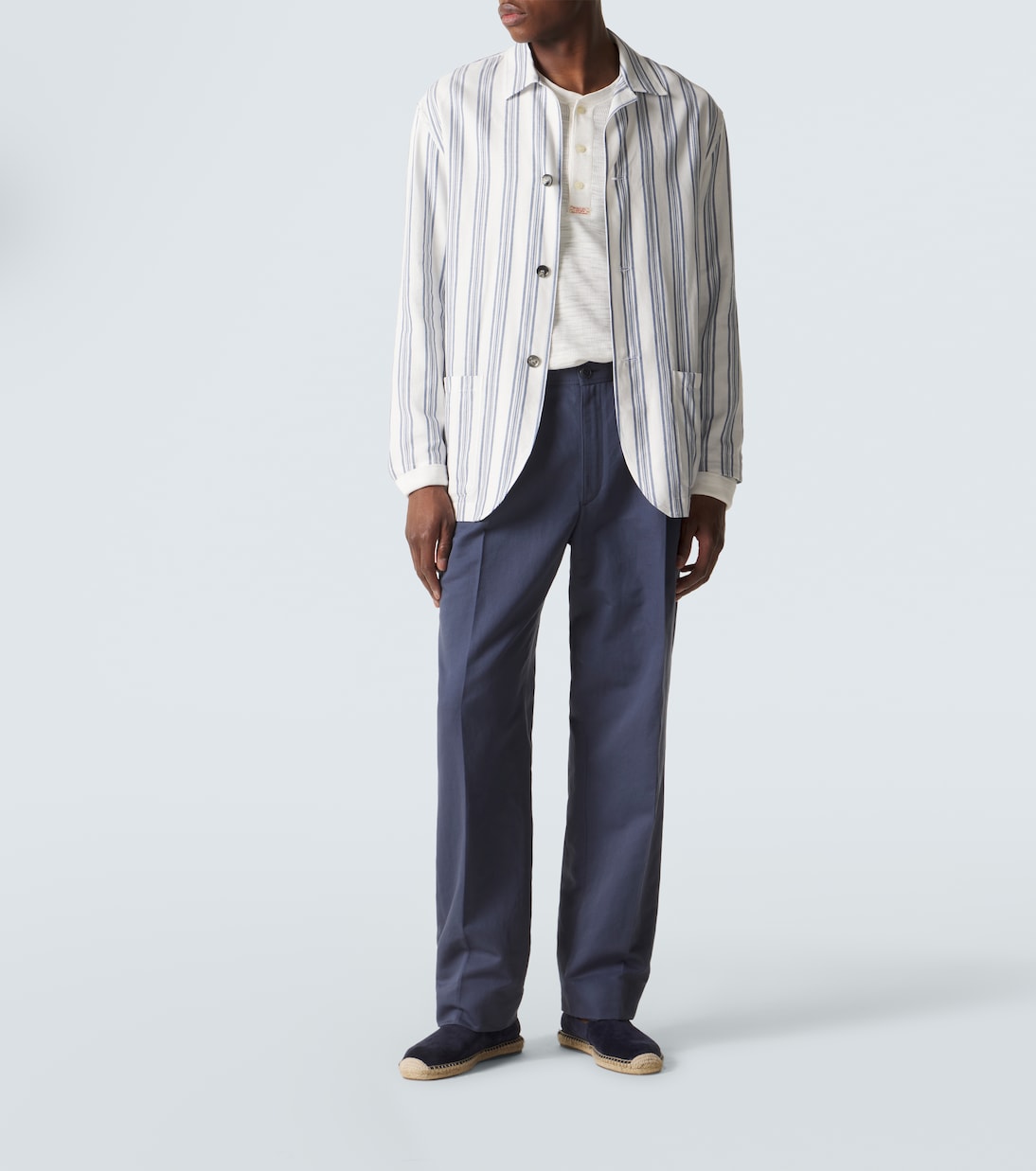 Linen and cotton straight pants | Brioni