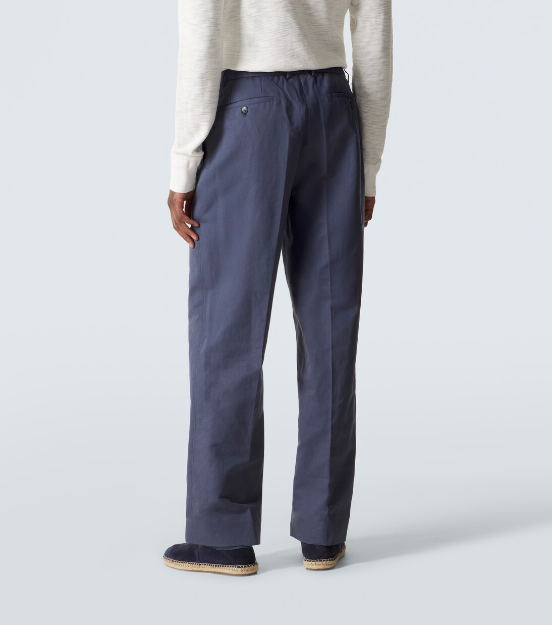 Linen and cotton straight pants | Brioni