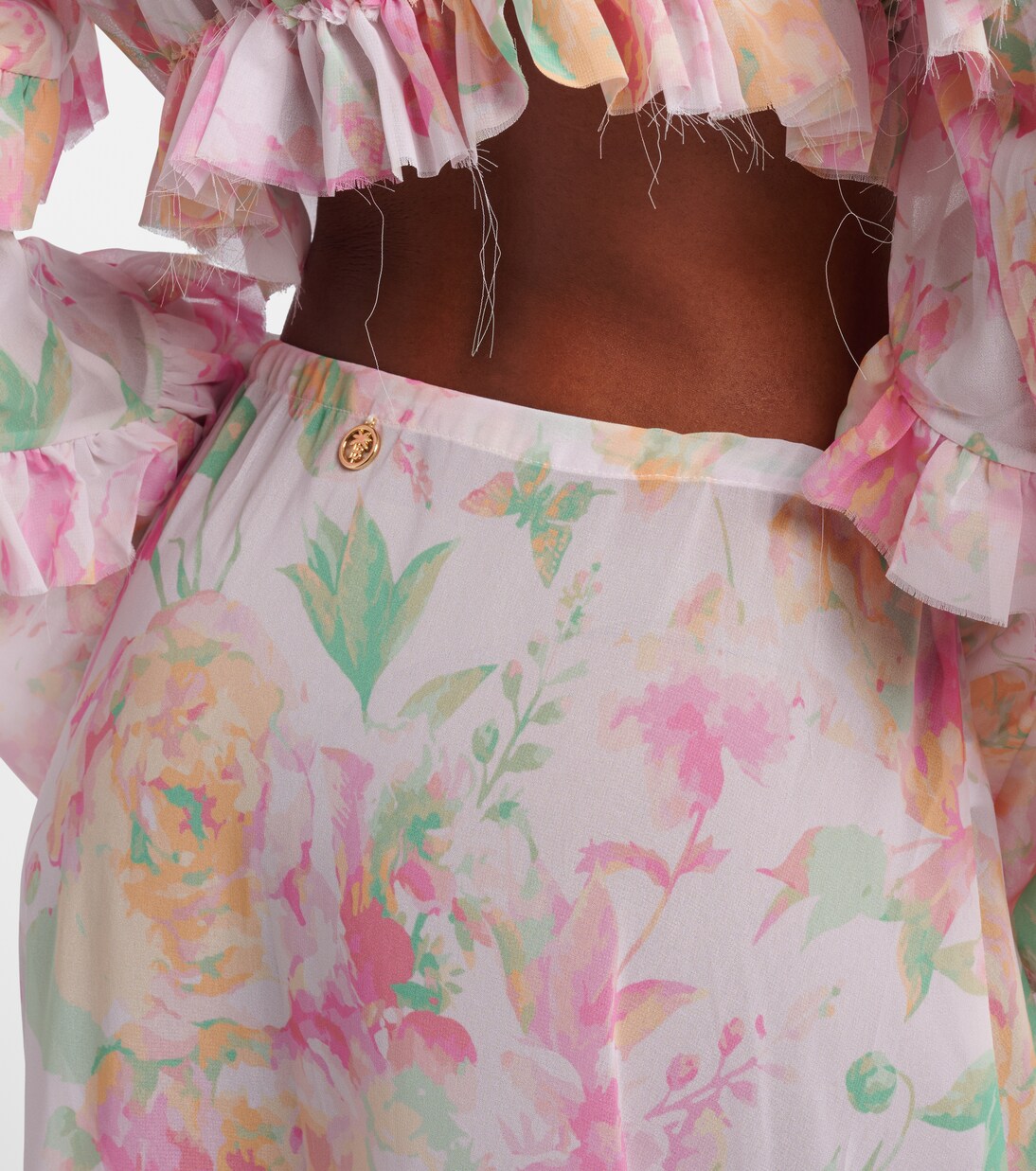 Clara花卉加长半身裙 | Bananhot