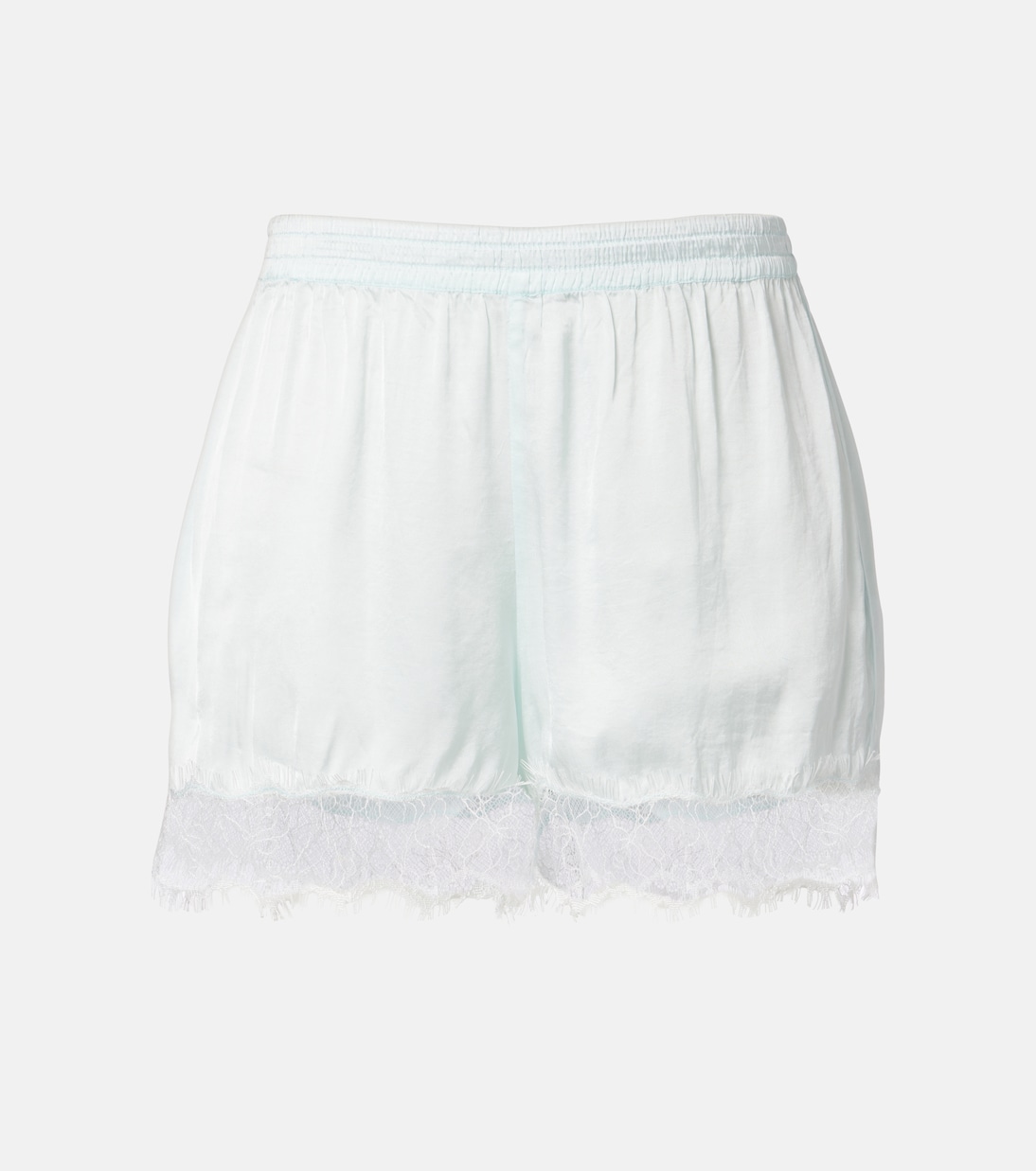 Shorts Doris aus Satin mit Spitze | Poupette St Barth