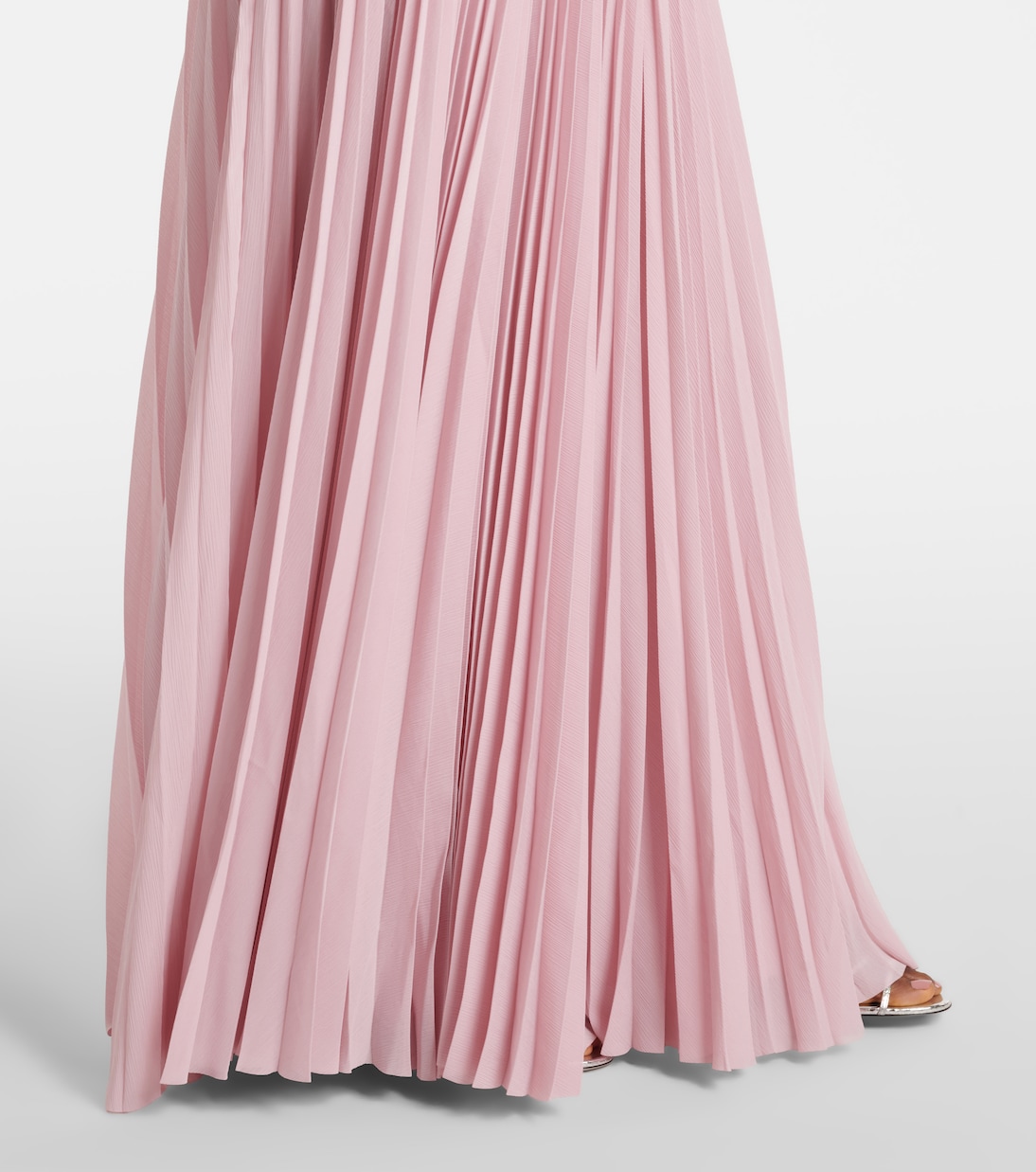 Claudette satin-trimmed bustier gown | Solace London