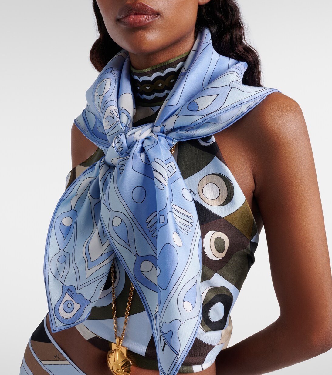 Angoli silk twill scarf | Pucci
