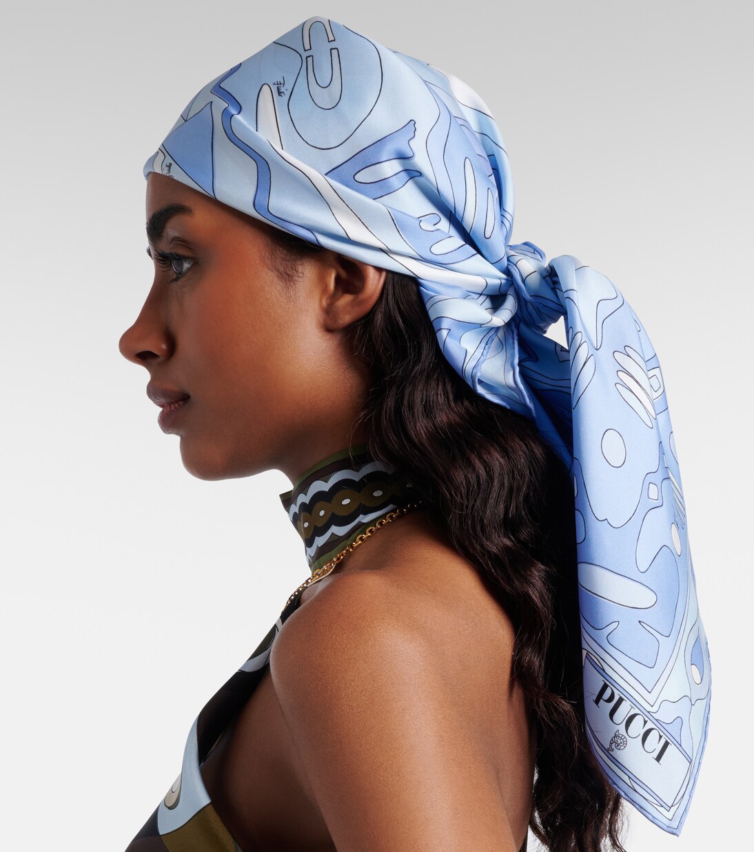 Angoli silk twill scarf | Pucci