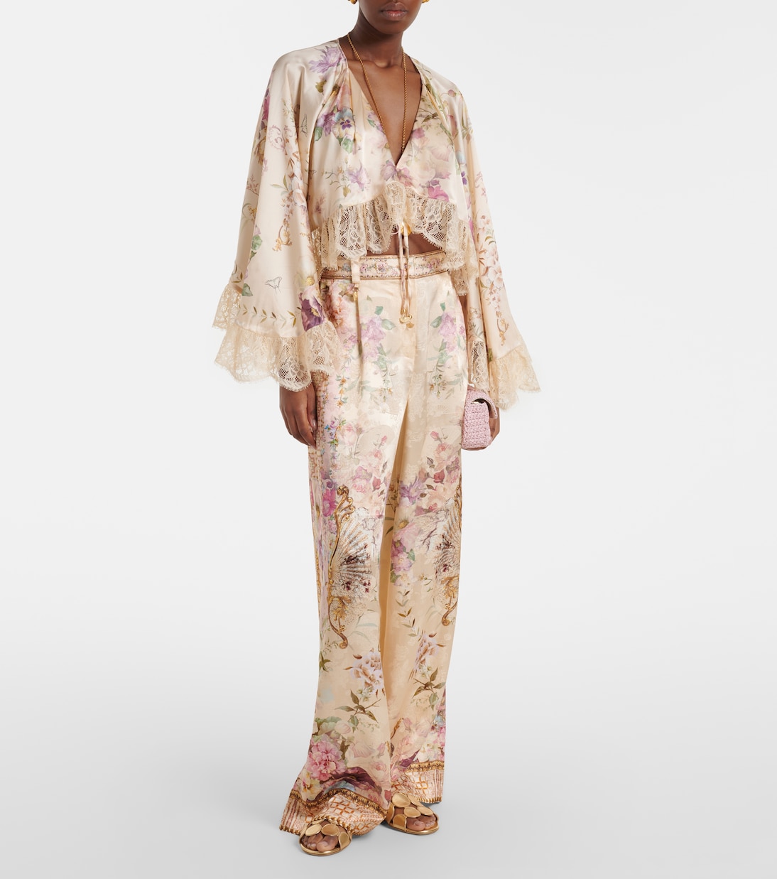 Printed wide-leg pants | Camilla