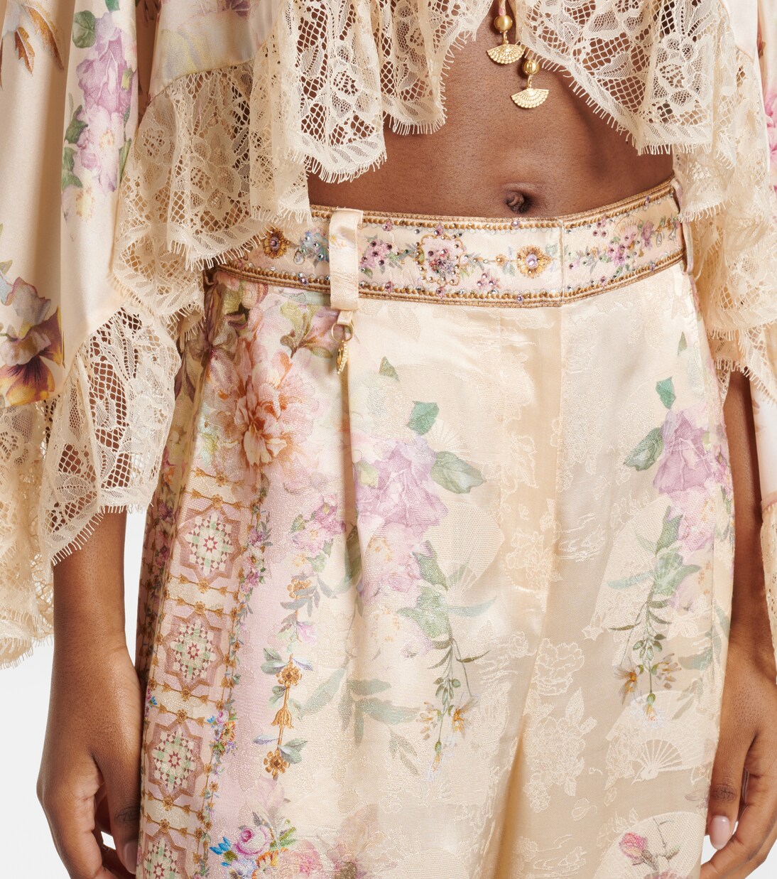 Printed wide-leg pants | Camilla