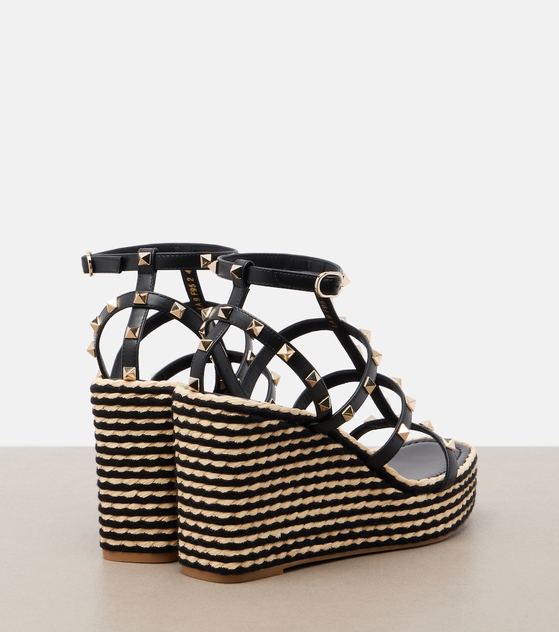 Alpargatas Rockstud Torchon de piel | Valentino Garavani