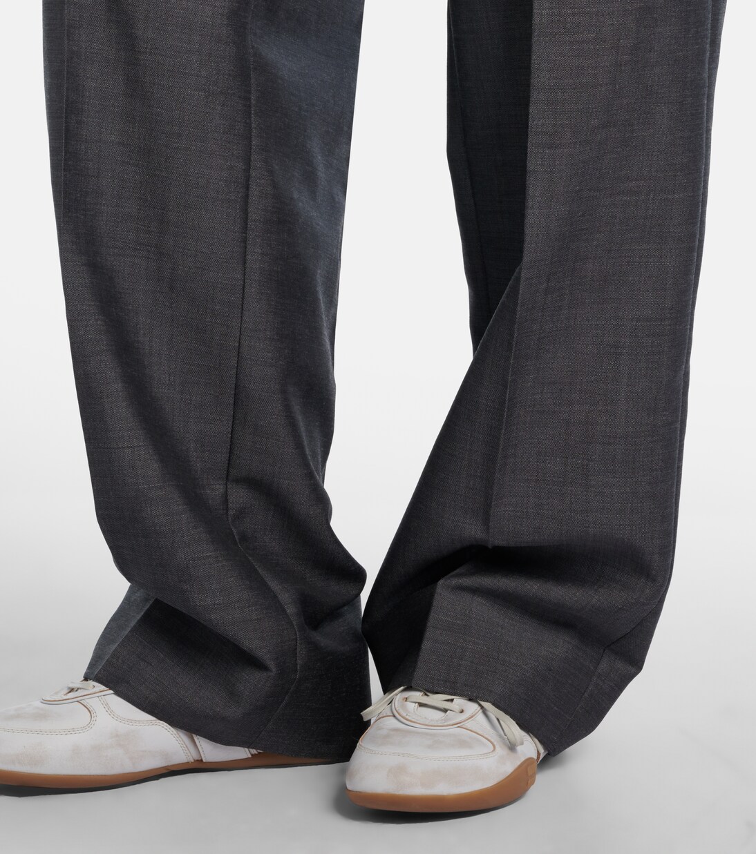 Mohair and wool wide-leg pants | Miu Miu