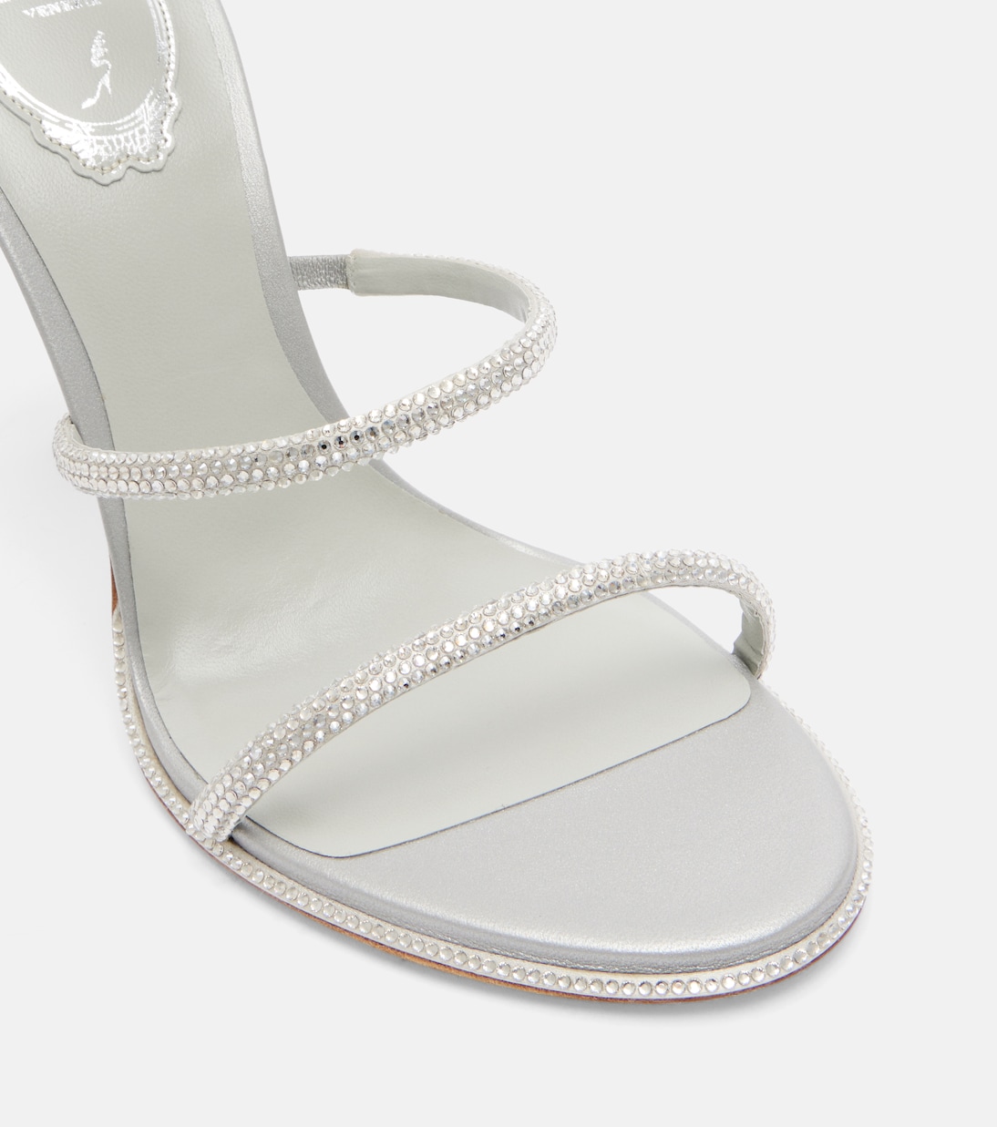 Cleo embellished satin sandals | Rene Caovilla