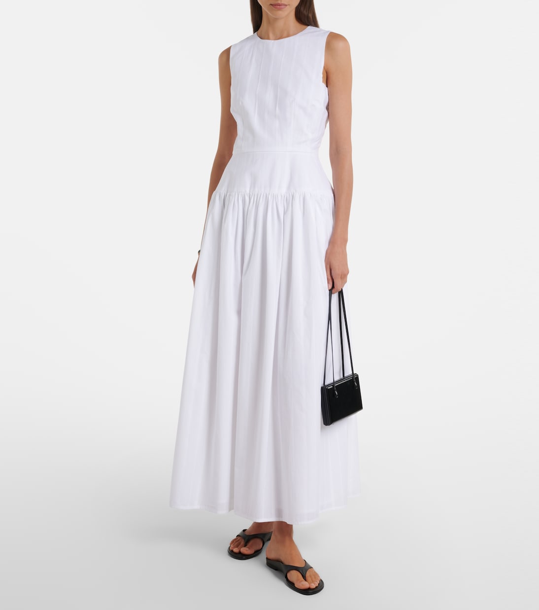 Maxikleid Ama aus Baumwollpopeline | Loulou de Saison