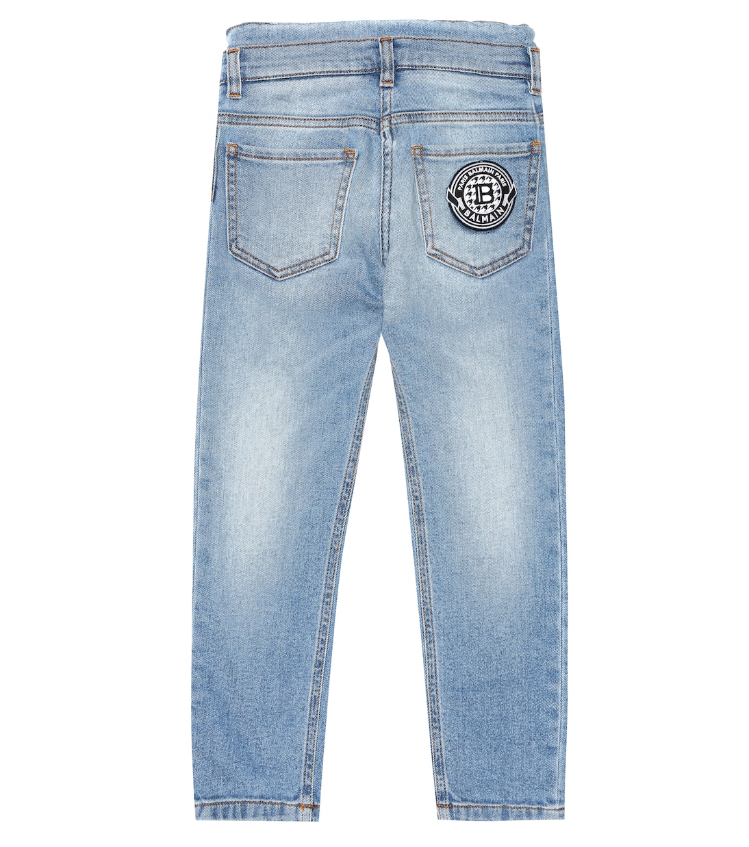 patch denim jeans | Balmain Kids