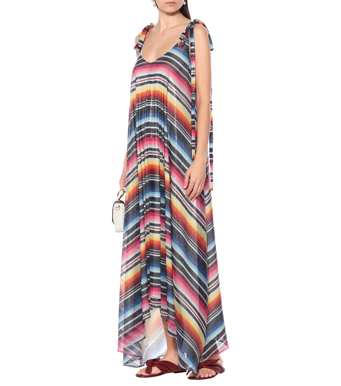 Sarape sequined striped maxi dress | Alanui