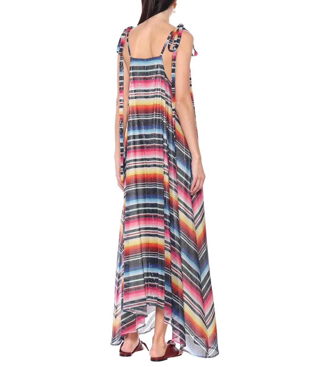 Sarape sequined striped maxi dress | Alanui