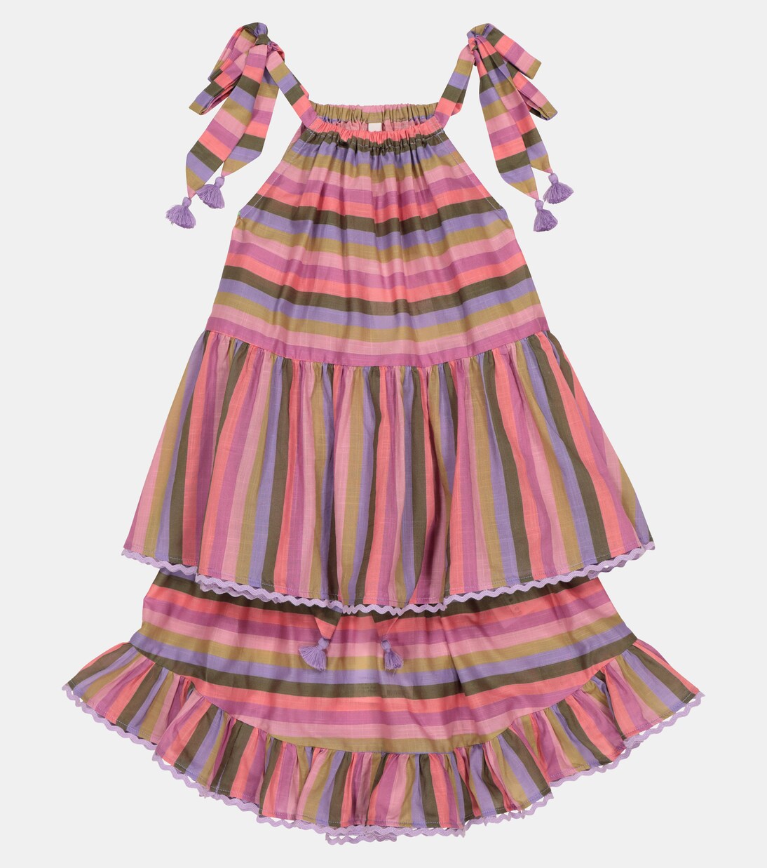 Poppy striped cotton voile miniskirt | Zimmermann Kids