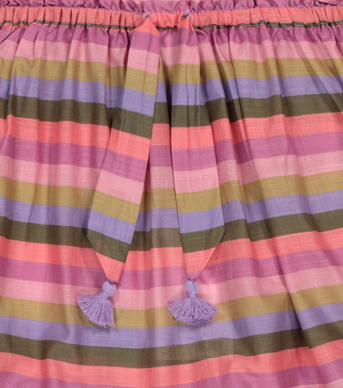 Poppy striped cotton voile miniskirt | Zimmermann Kids