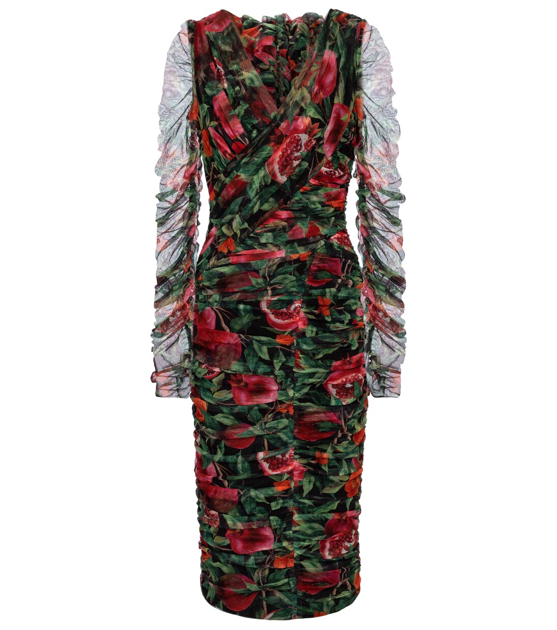 Robe midi imprimée en coton | Dolce&Gabbana