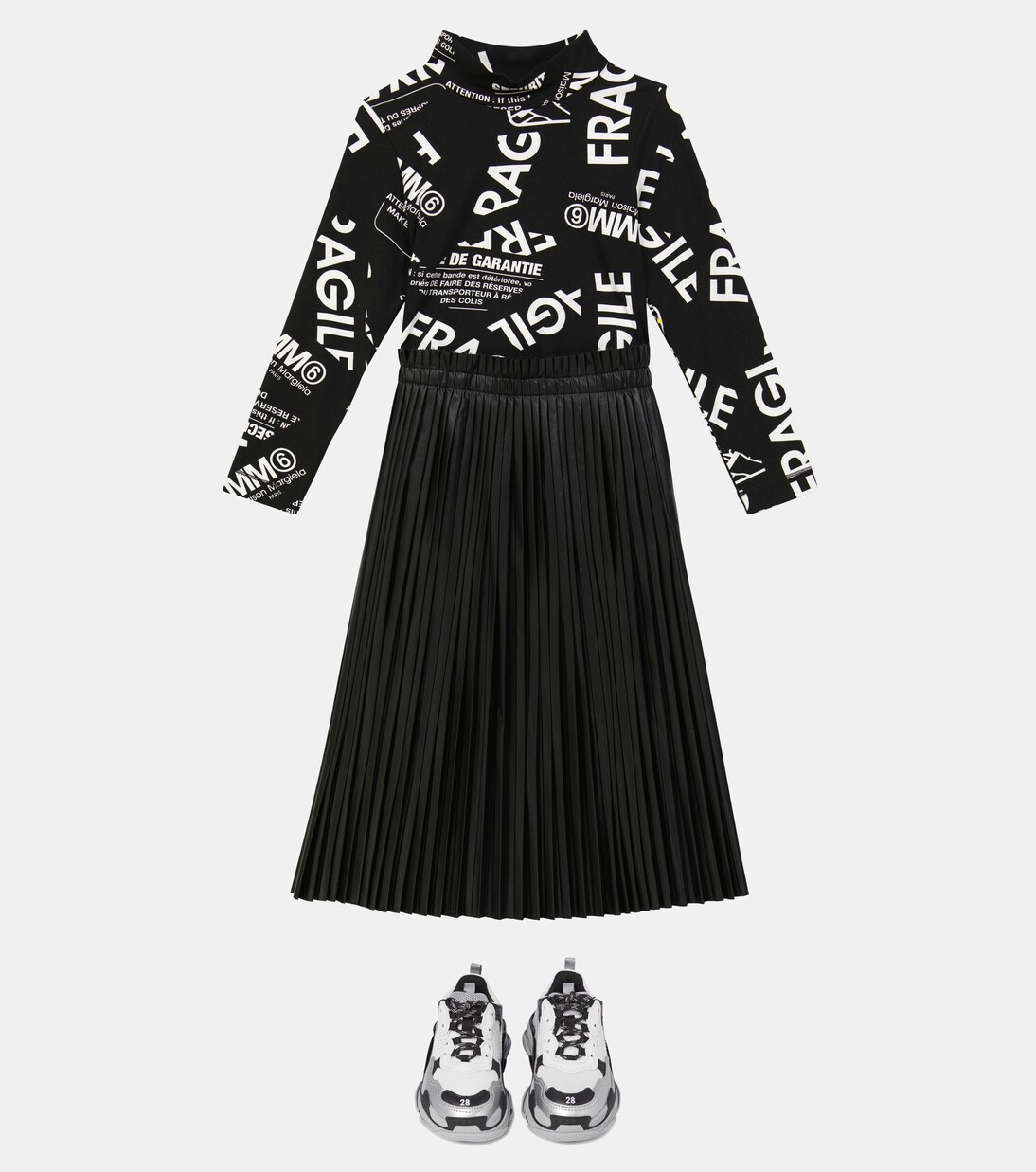 Pleated skirt | MM6 Maison Margiela Kids