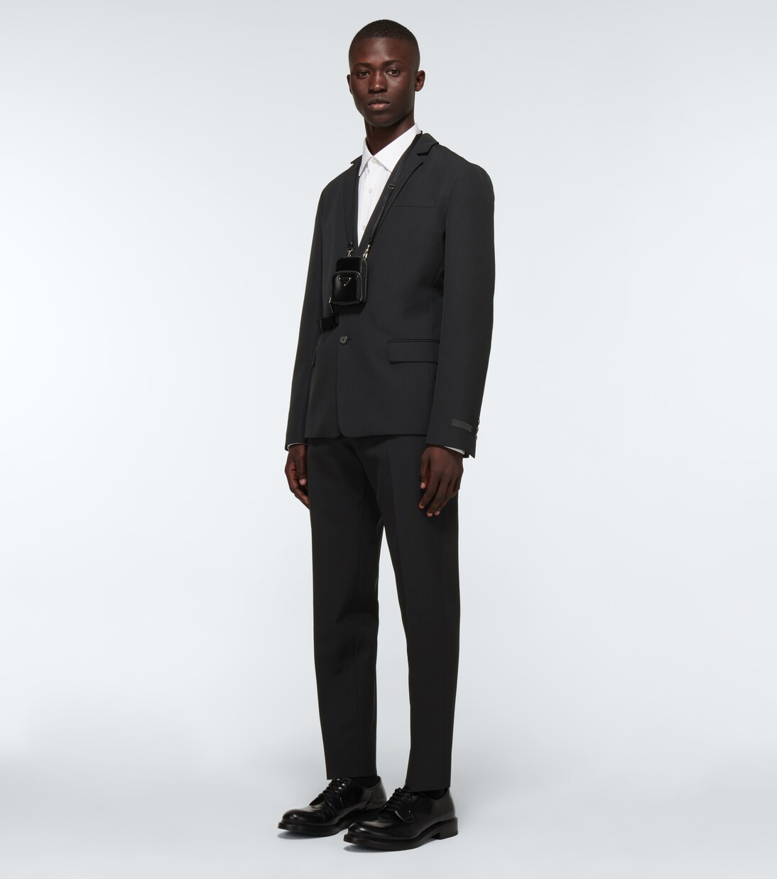 搭扣羊毛裤装 | Prada