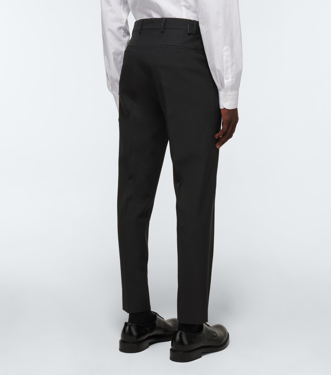 搭扣羊毛裤装 | Prada