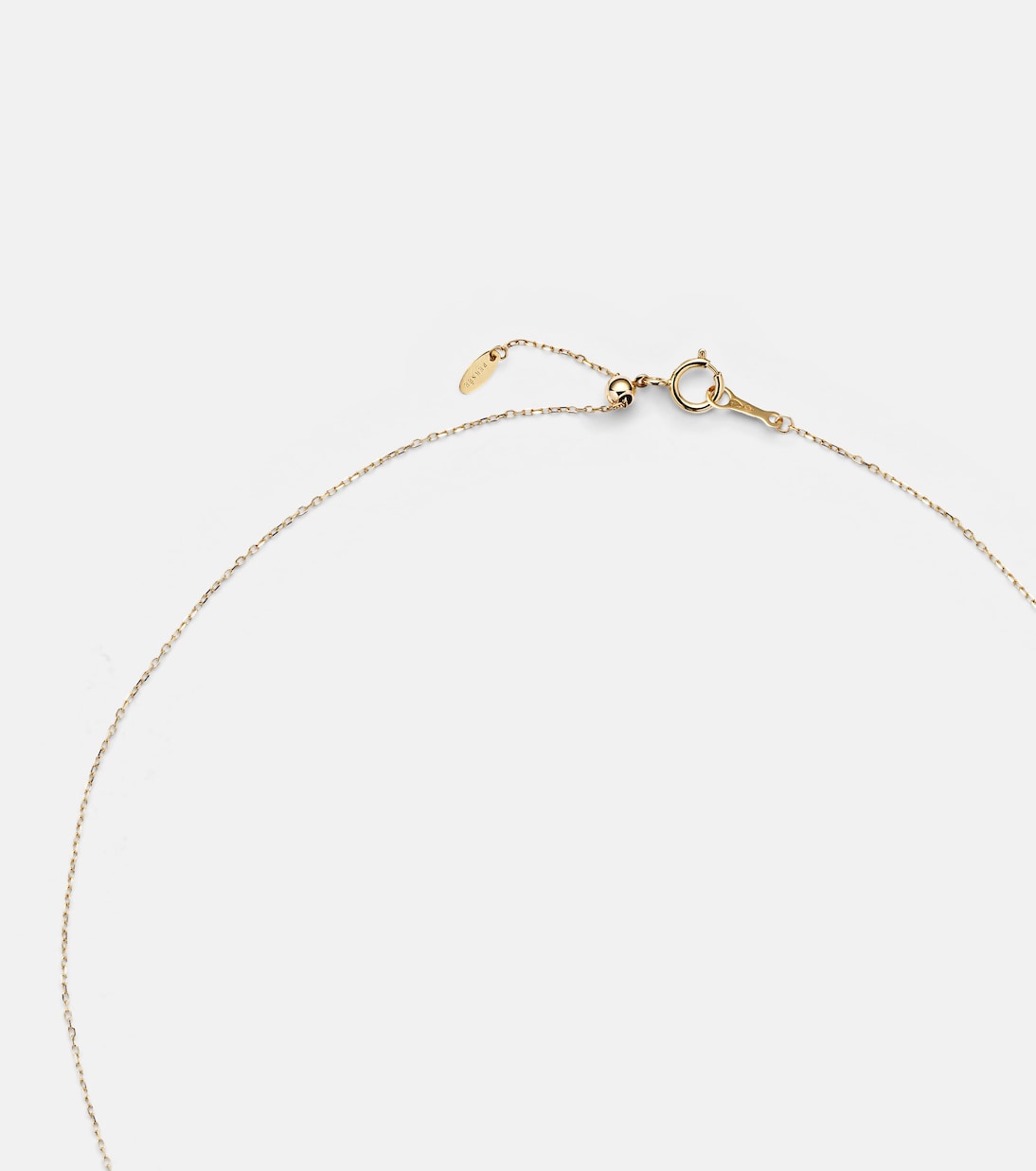 18kt gold chain necklace with white diamond | Persée