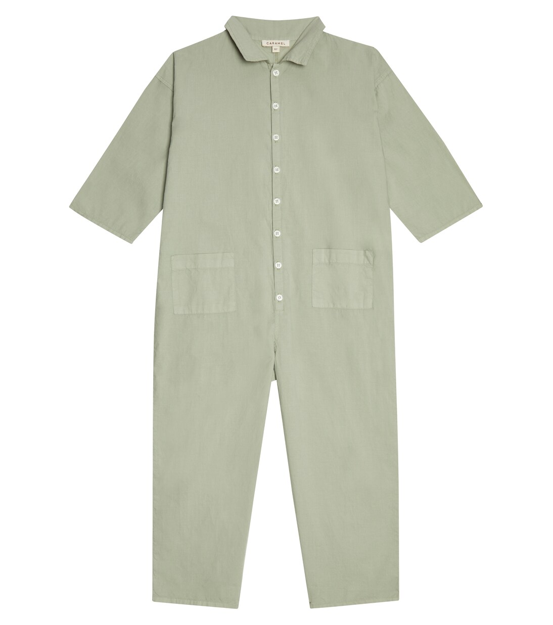 Cosmos cotton jumpsuit | Caramel