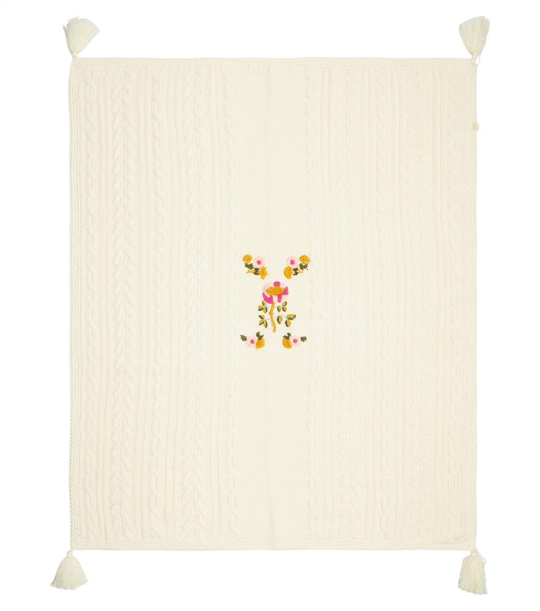 Baby Louna cable-knit cotton blanket | Louise Misha