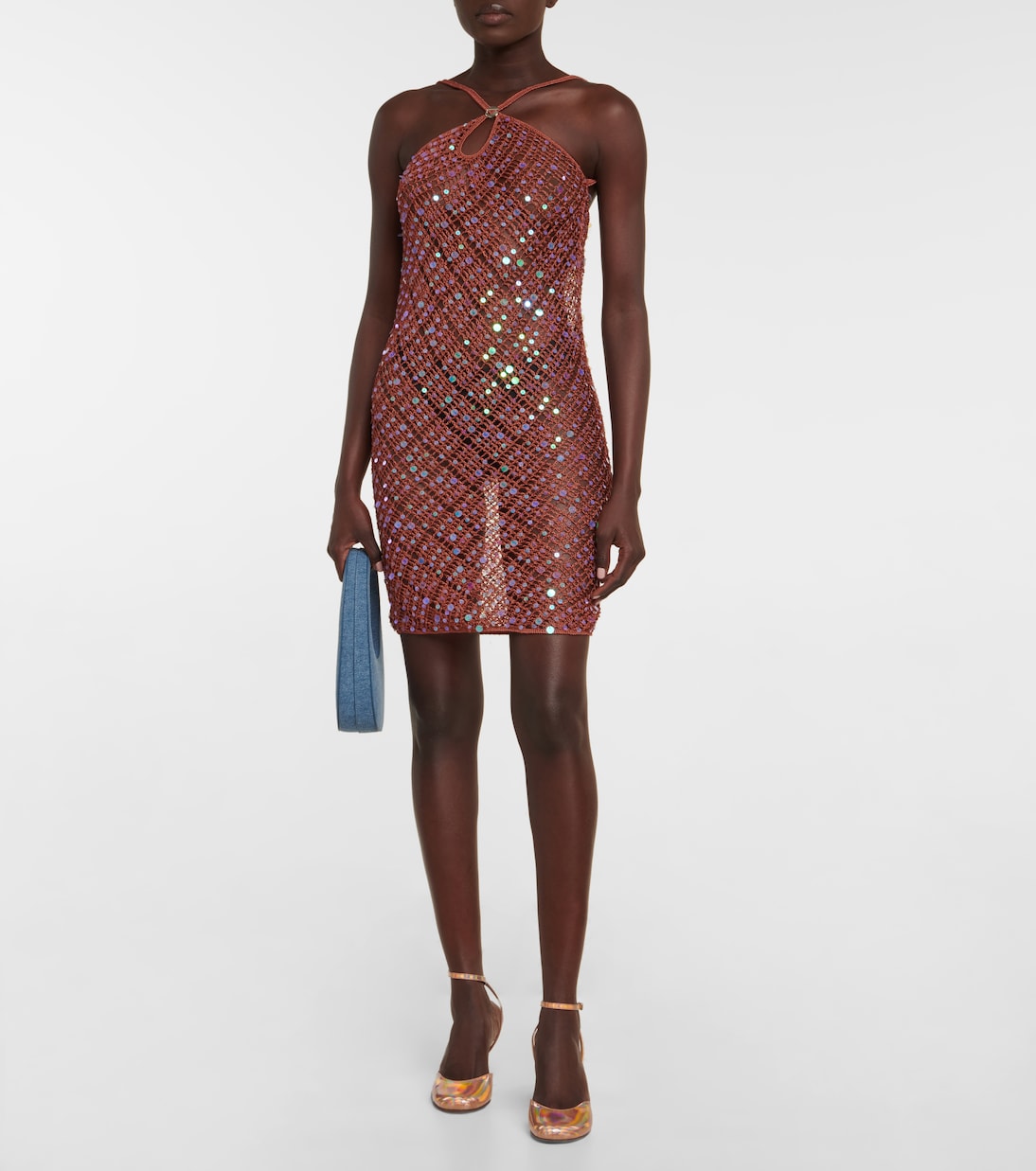 Robe en crochet à sequins | Coperni