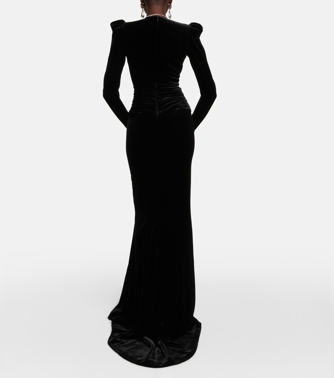 Verzierte Robe aus Samt | Alessandra Rich