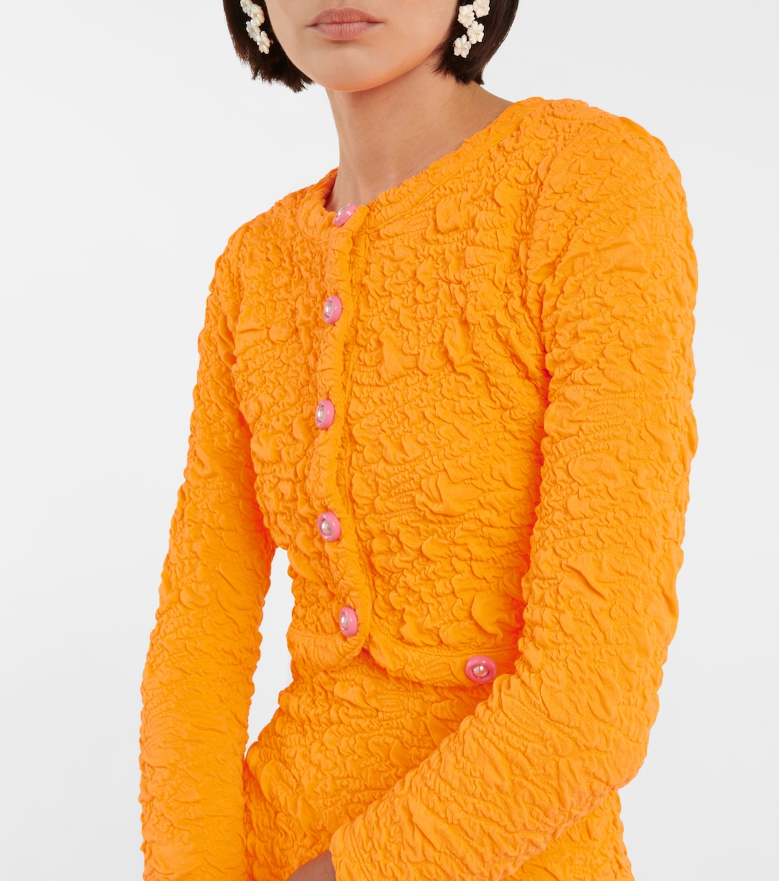 Cropped-Cardigan Senina aus Jersey | LoveShackFancy