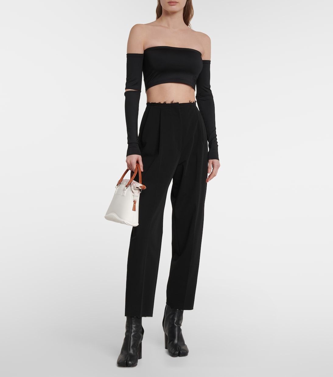 Cropped-Top aus Jersey | MM6 Maison Margiela