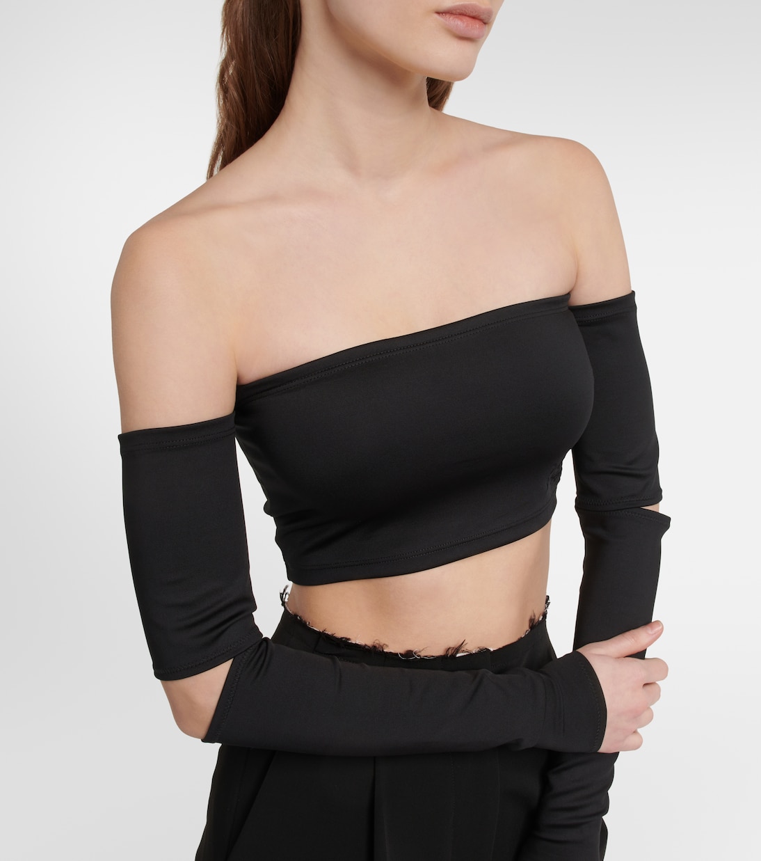 Cropped-Top aus Jersey | MM6 Maison Margiela