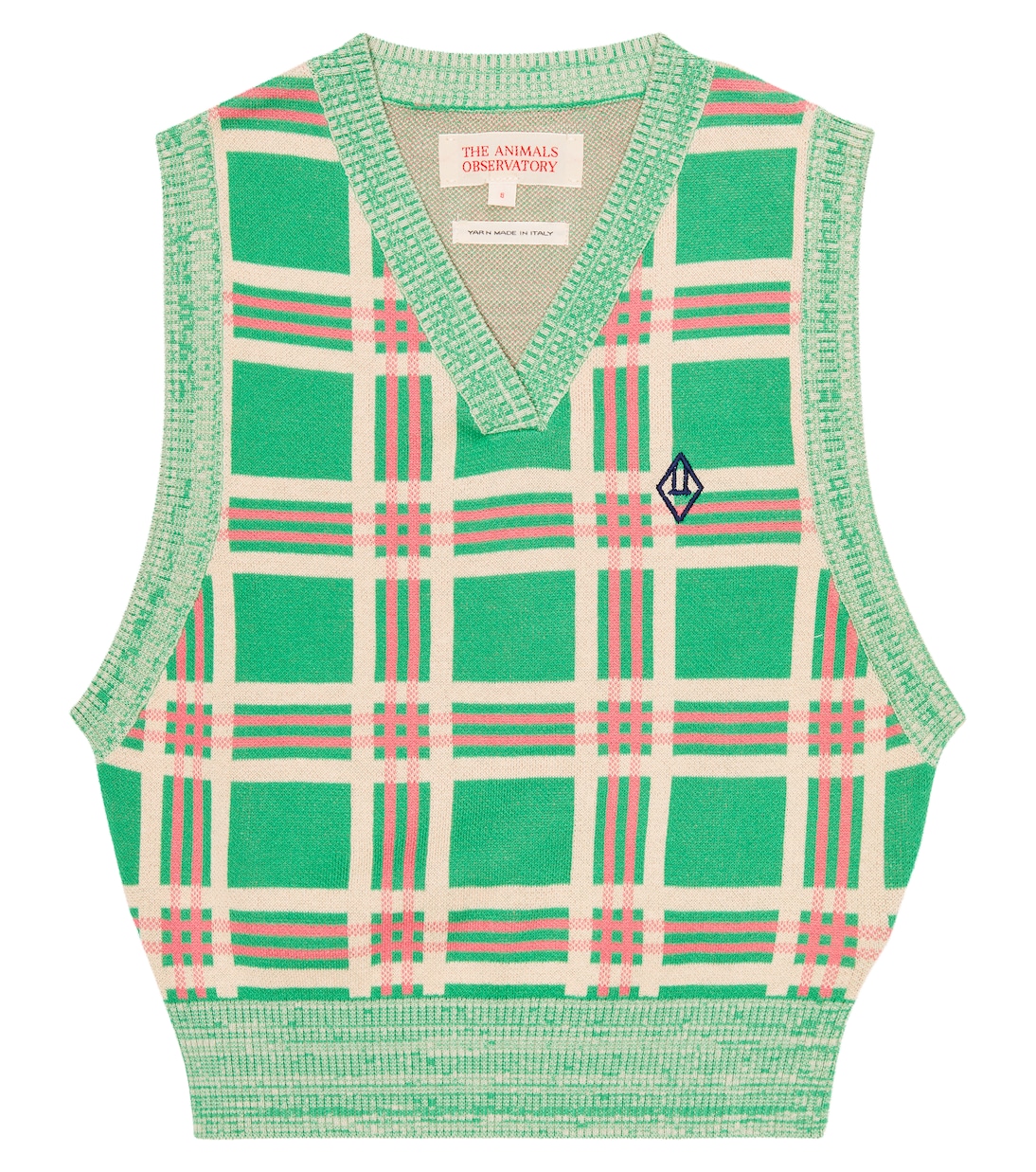 Pull sans manches en jacquard de coton | The Animals Observatory