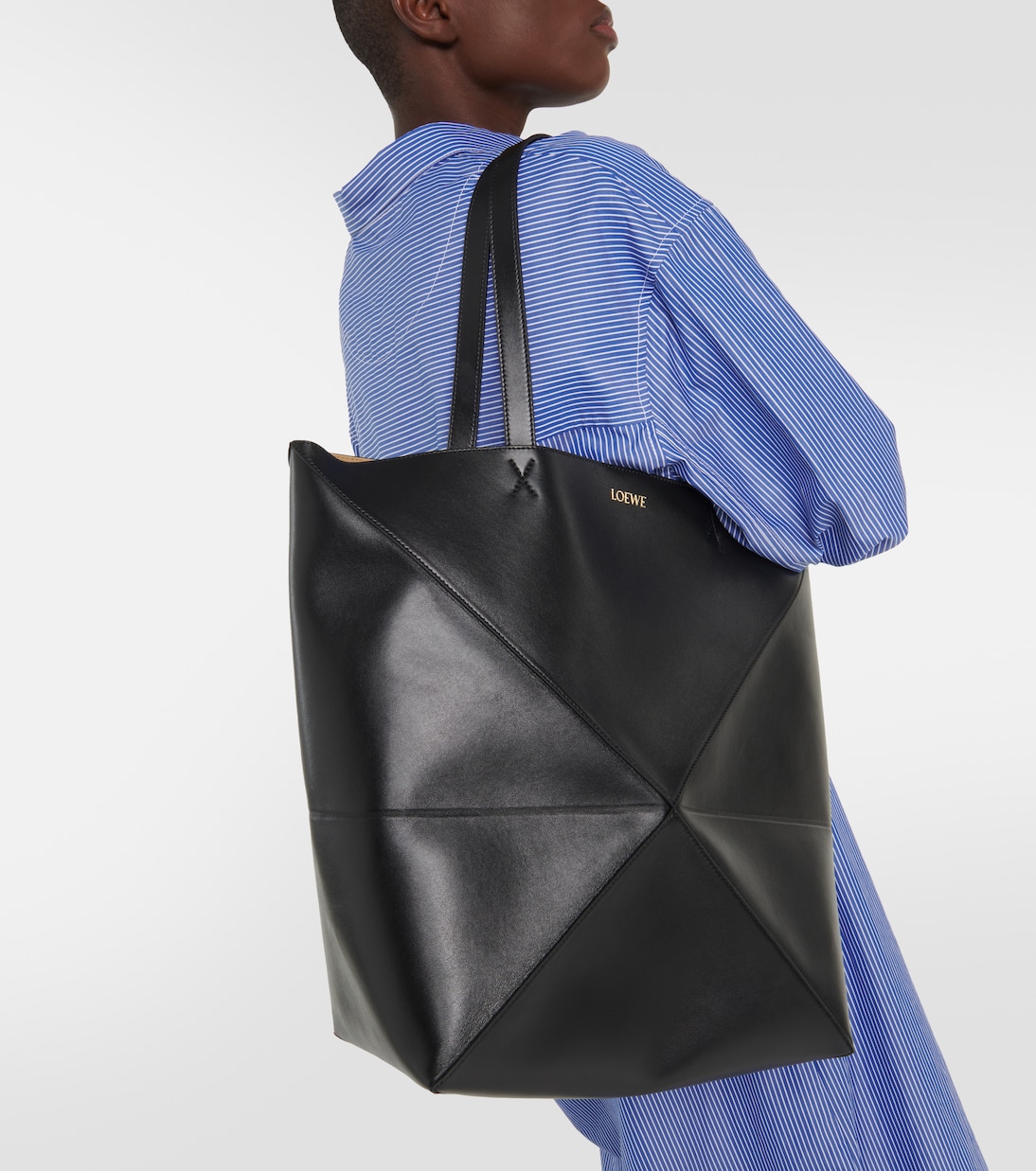 Tote Bag Puzzle Fold XL aus Leder | Loewe