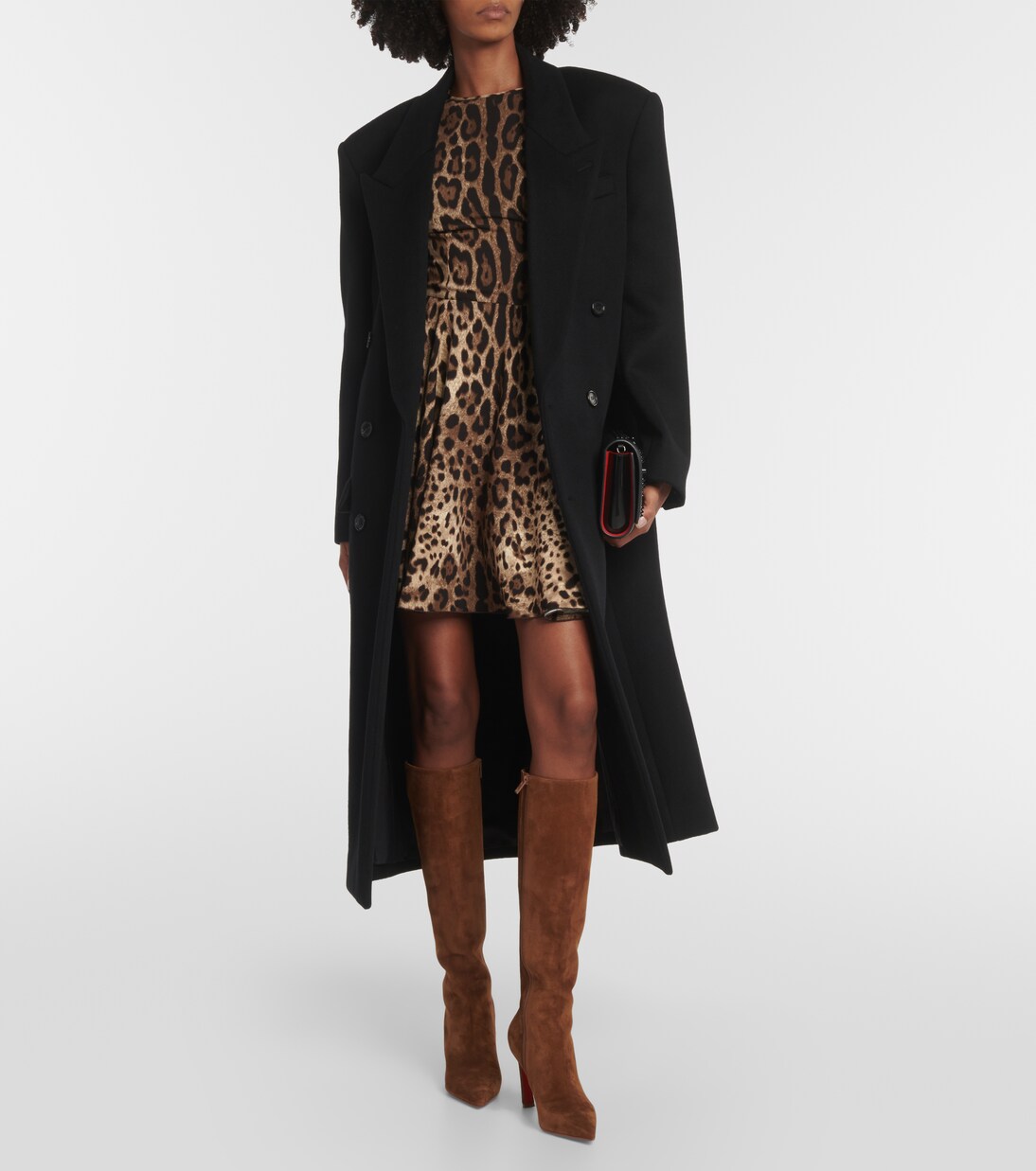 Condora Botta 85 suede knee-high boots | Christian Louboutin