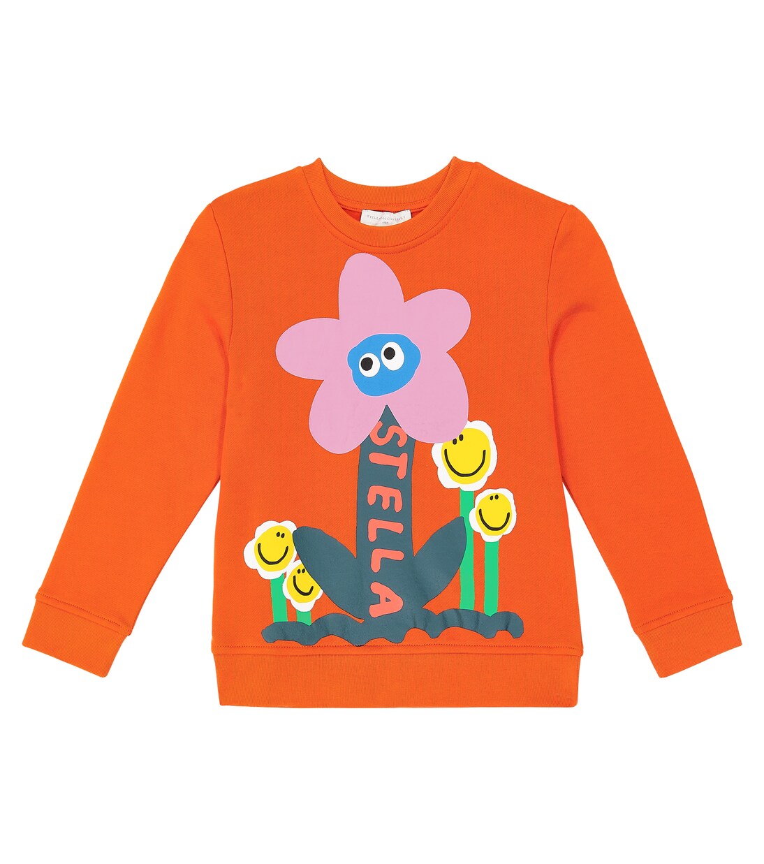 Floral cotton jersey sweatshirt | Stella McCartney Kids