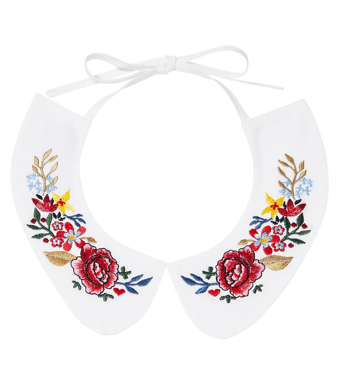 Floral embroidered cotton collar | Paade Mode