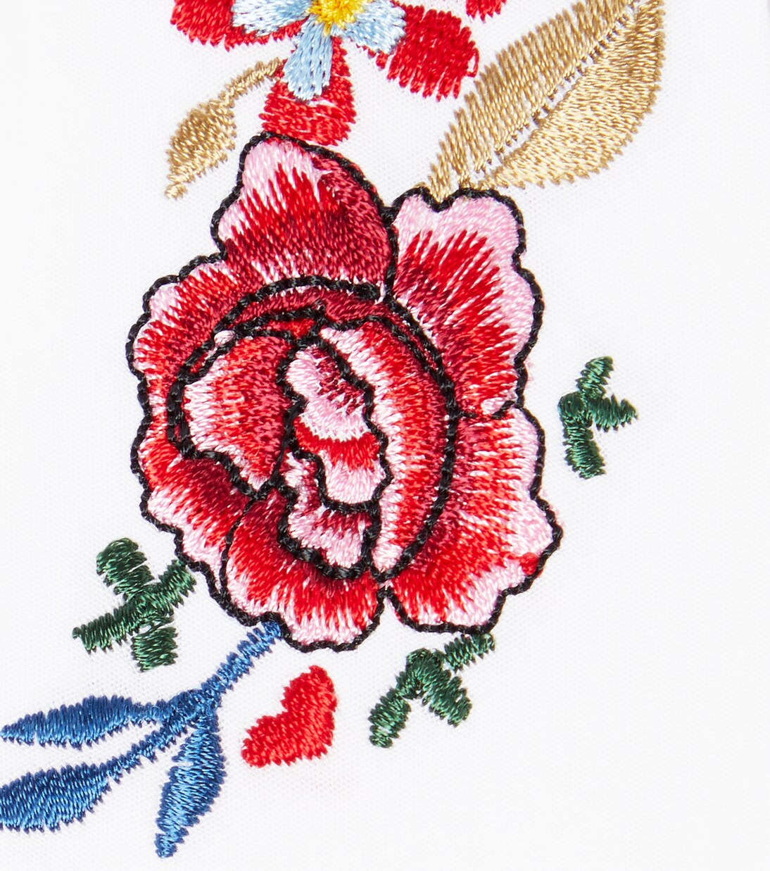 Floral embroidered cotton collar | Paade Mode