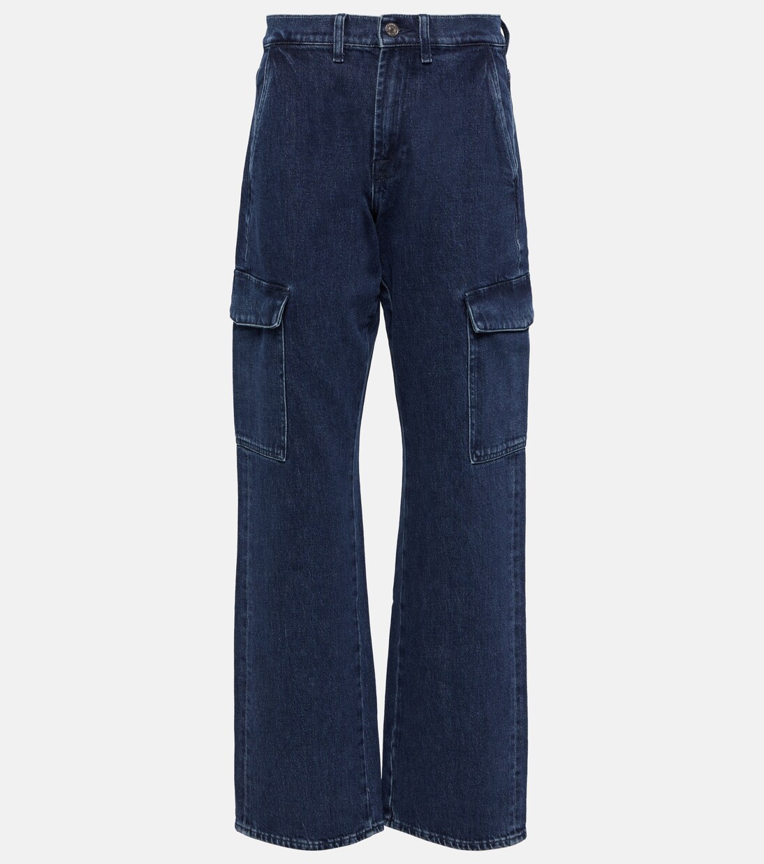 Tess Cargo high-rise straight jeans | 7 For All Mankind