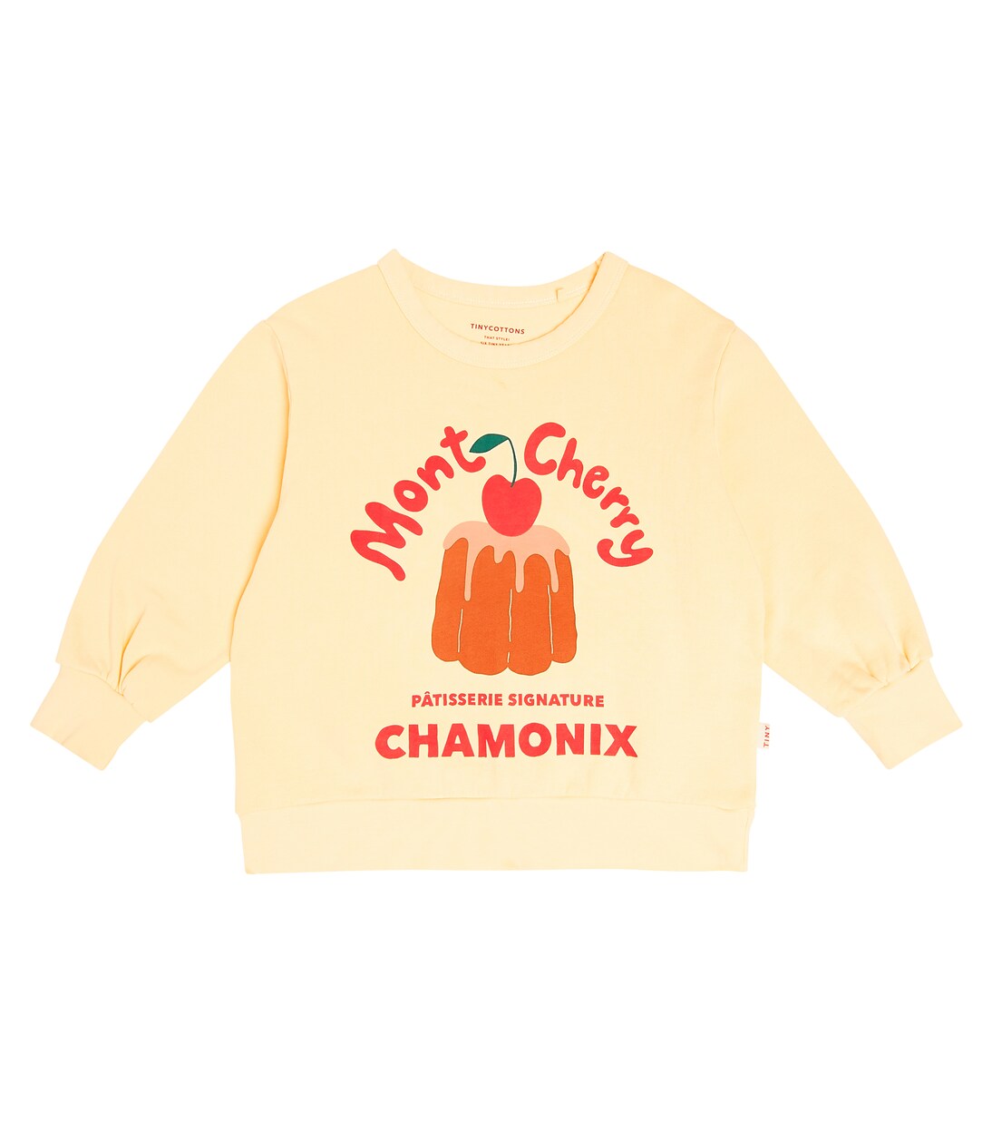 Mont Cherry cotton jersey sweatshirt | Tinycottons