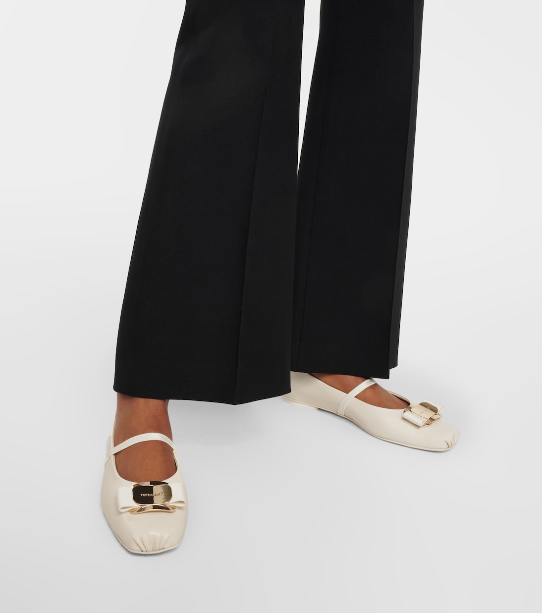 Zina leather ballet flats | Ferragamo