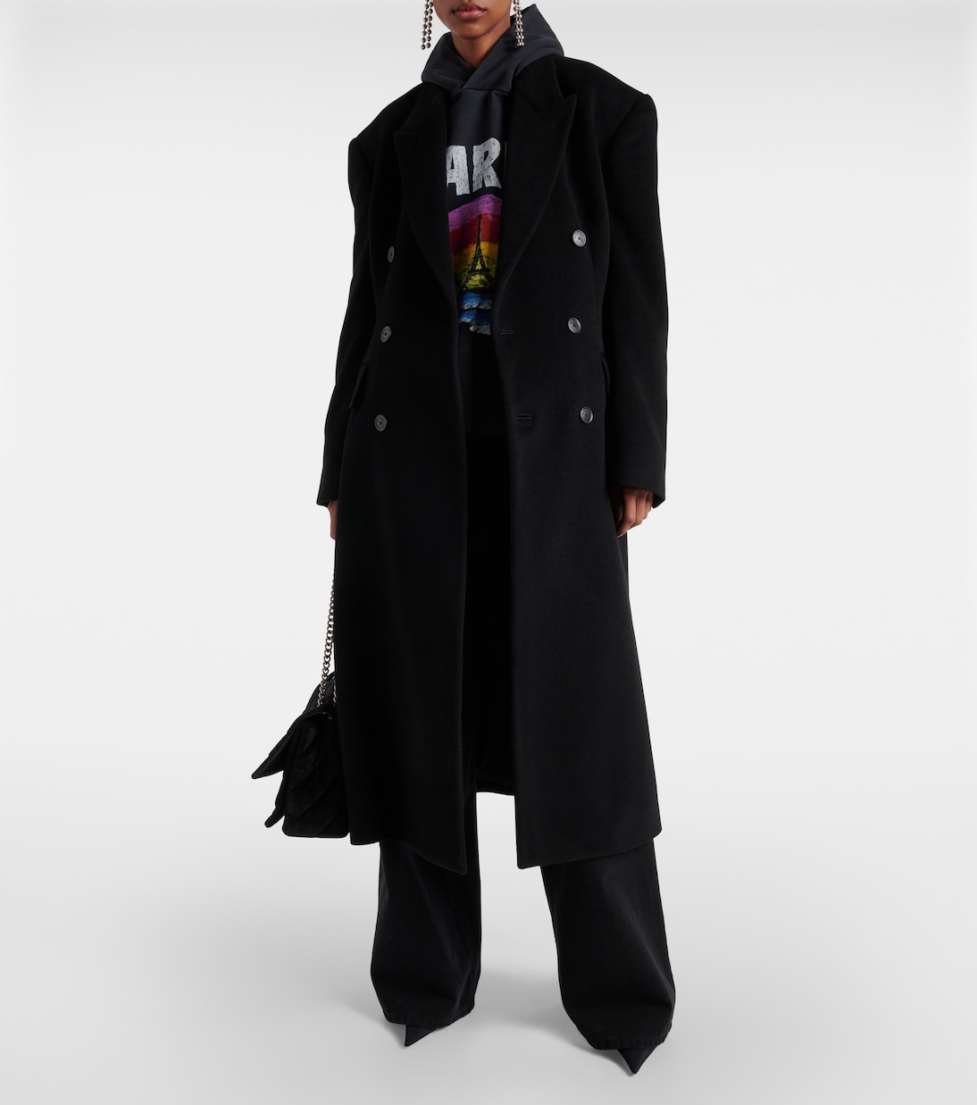 Mantel Cinched aus einem Kaschmirgemisch | Balenciaga