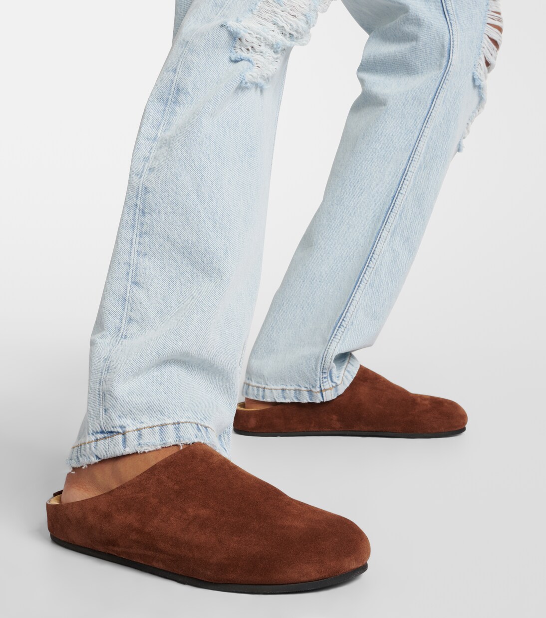 Hugo suede mules | The Row