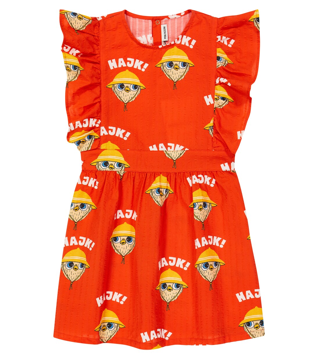 Ruffled cotton dress | Mini Rodini