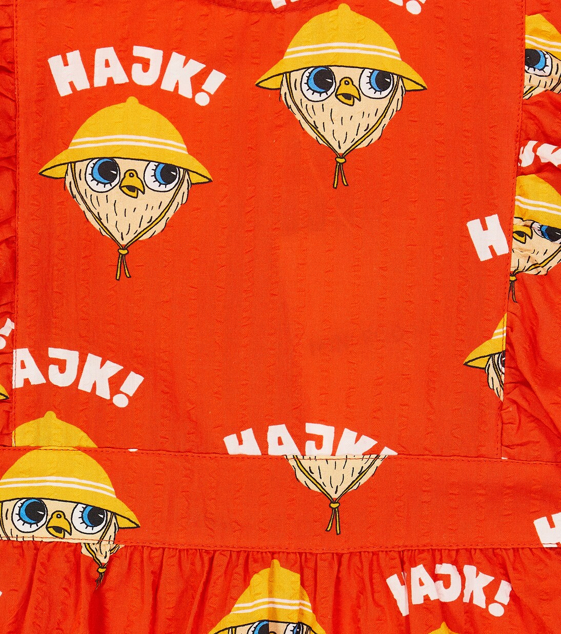 Ruffled cotton dress | Mini Rodini