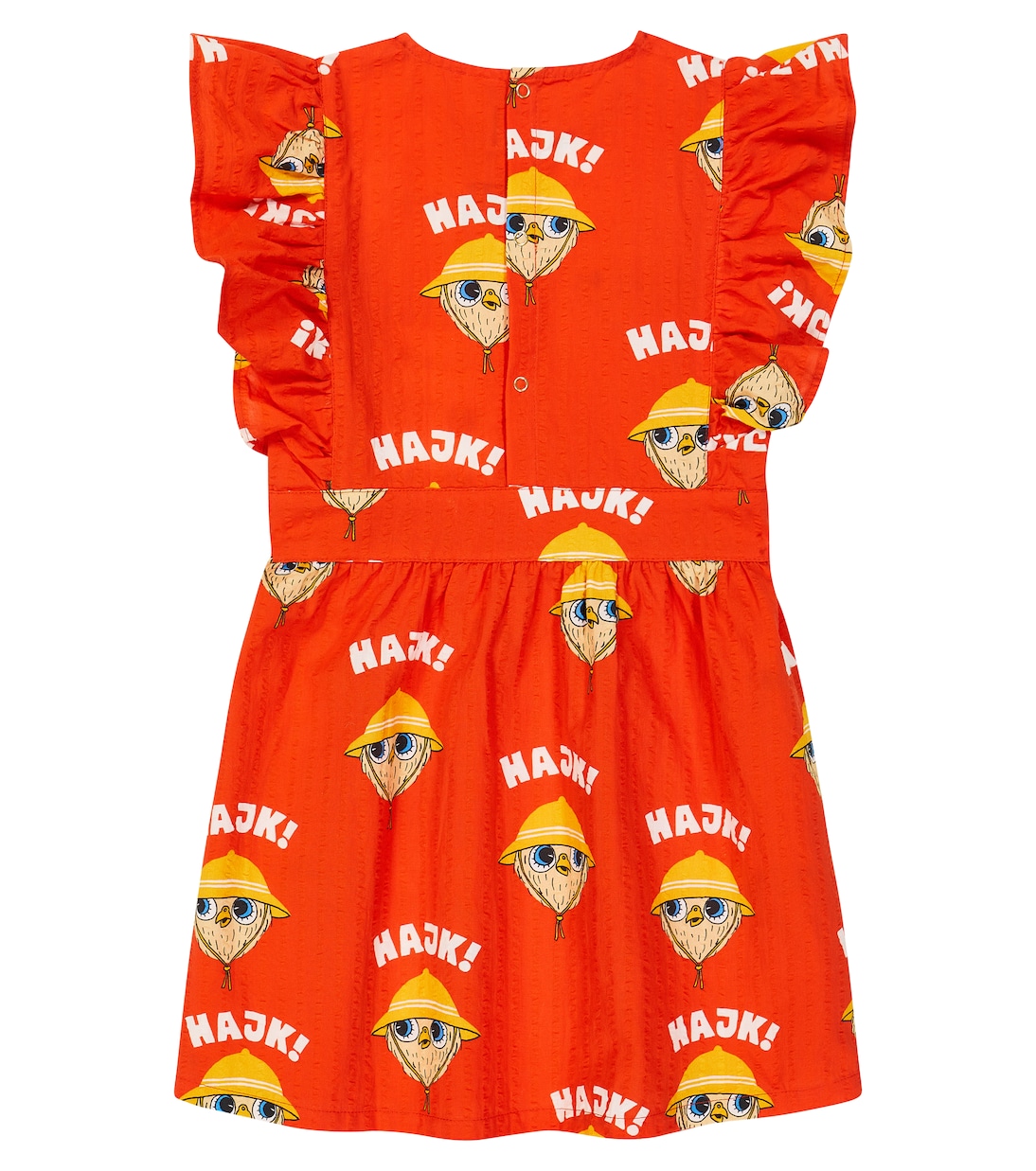 Ruffled cotton dress | Mini Rodini