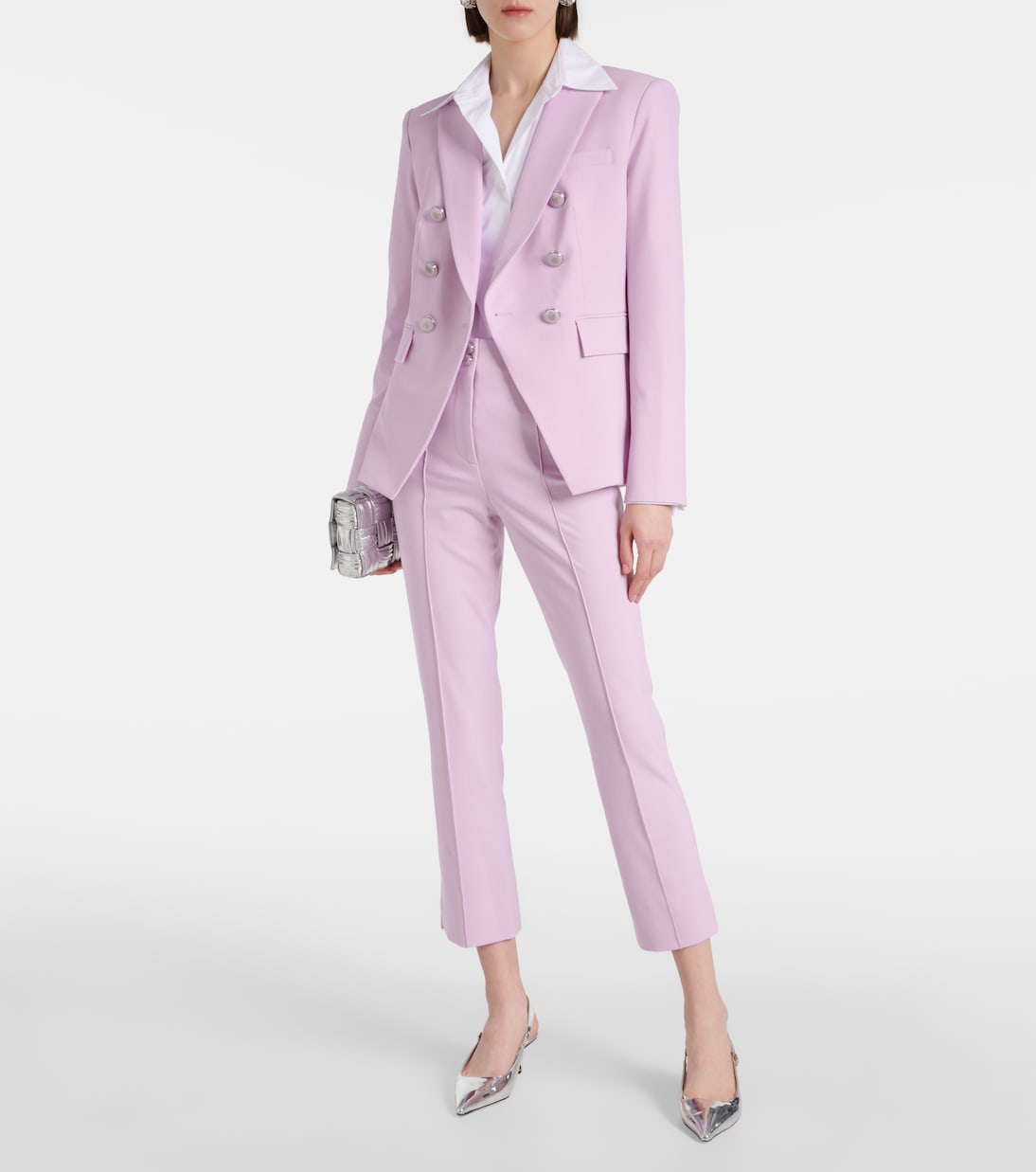 Pantaloni slim cropped Kean a vita alta | Veronica Beard