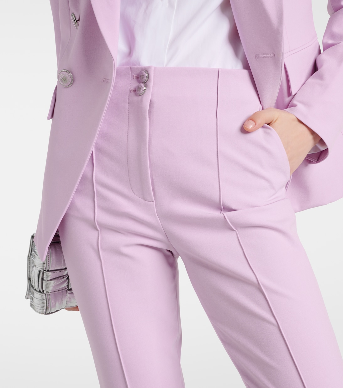 Pantaloni slim cropped Kean a vita alta | Veronica Beard