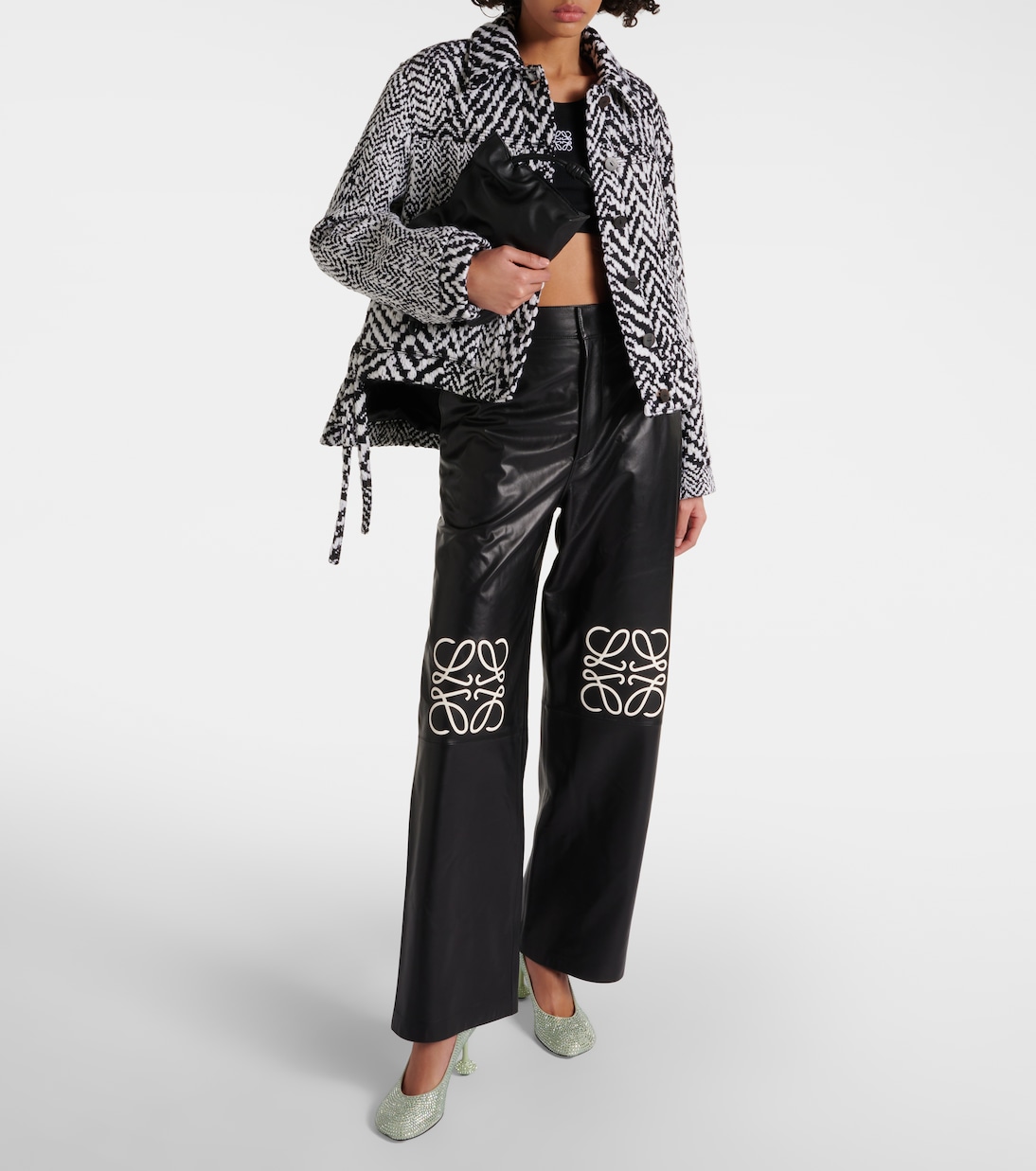 Clutch Flamenco Mini aus Leder | Loewe