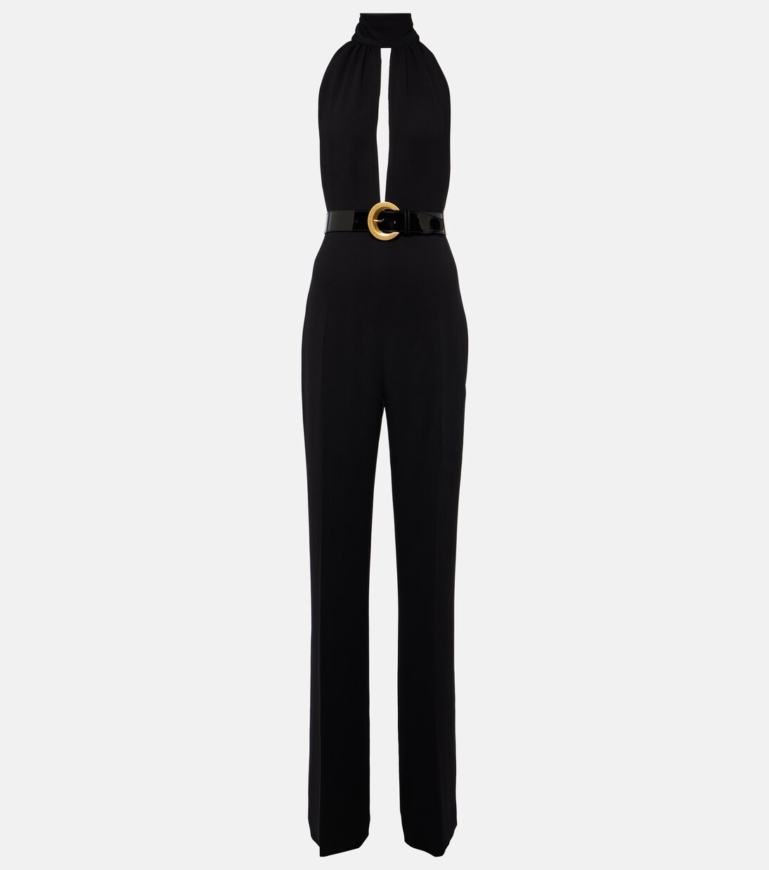 Halterneck sable jumpsuit | Tom Ford