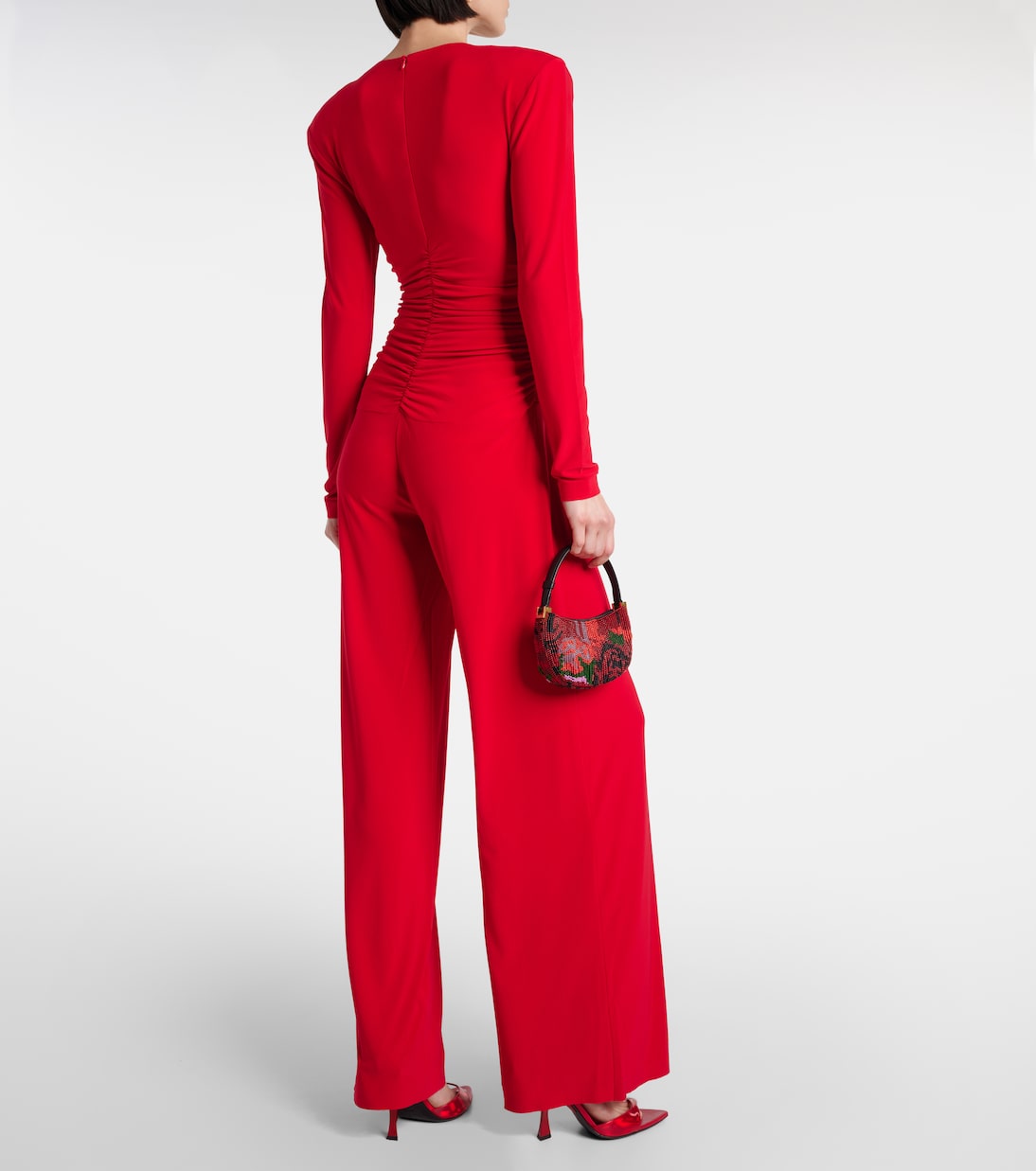 Draped wide-leg jumpsuit | Norma Kamali